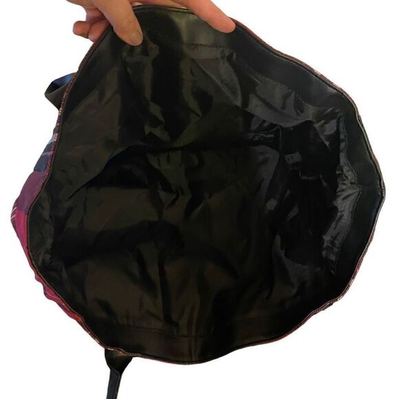 Victoria Secret Red black plaid tote bag purse - Picture 4 of 8